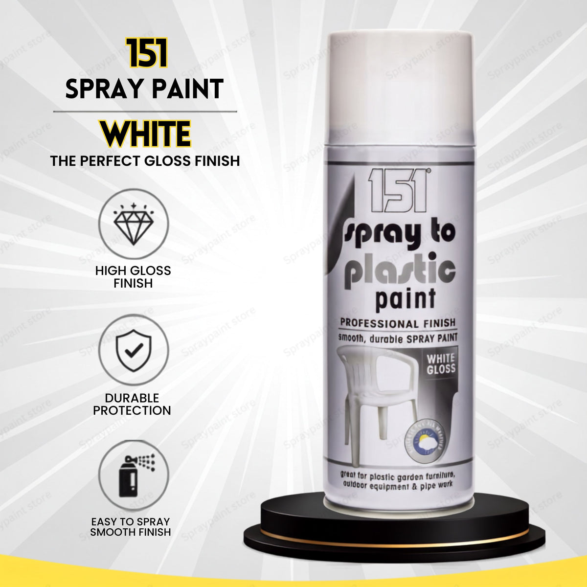 Plastic White 400ml