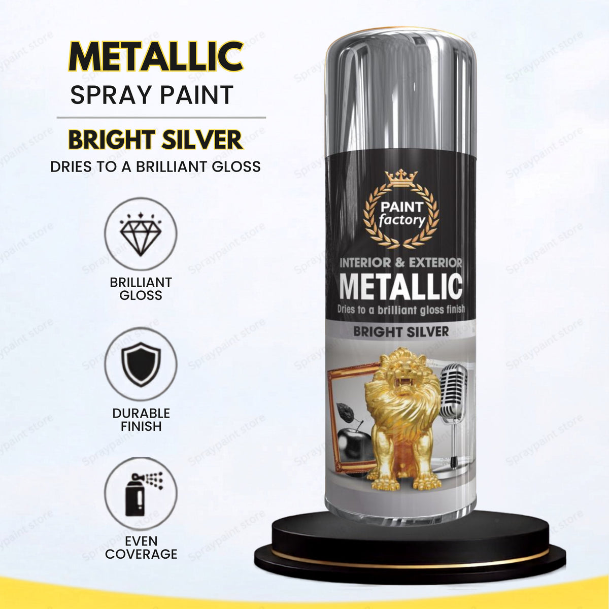 Metallic Silver 400ml