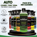 8x Mix Essential Cleaners 720ml / 800ml