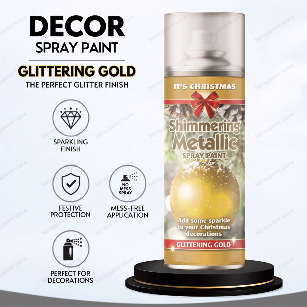 Glitter Spray Paint for Decorative Projects & Crafts