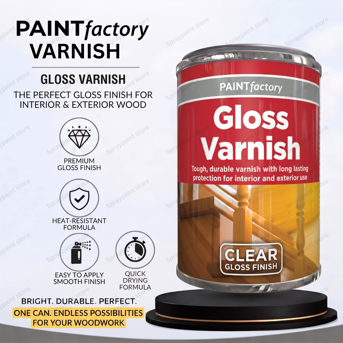 Tin Varnish Gloss 300ml