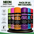 6x Neon Mix 200ml - D4