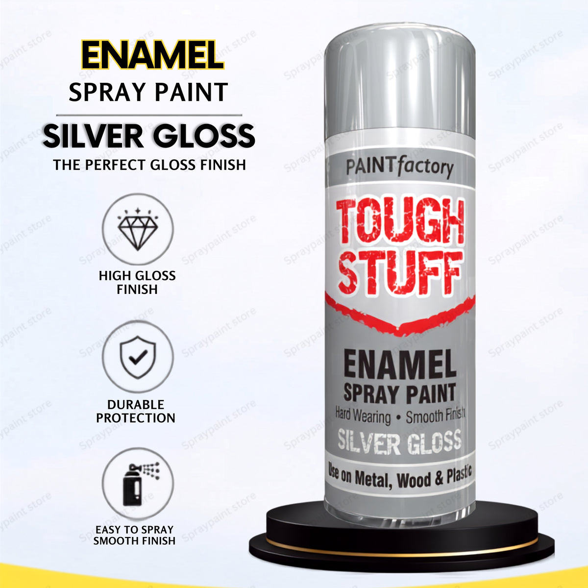 Enamel Silver Gloss 400ml