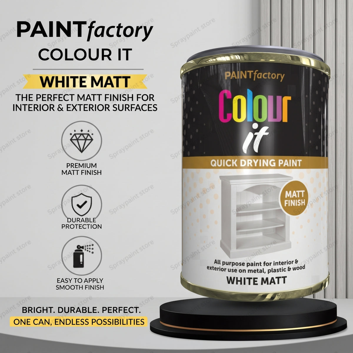 Tin White Matt 300ml