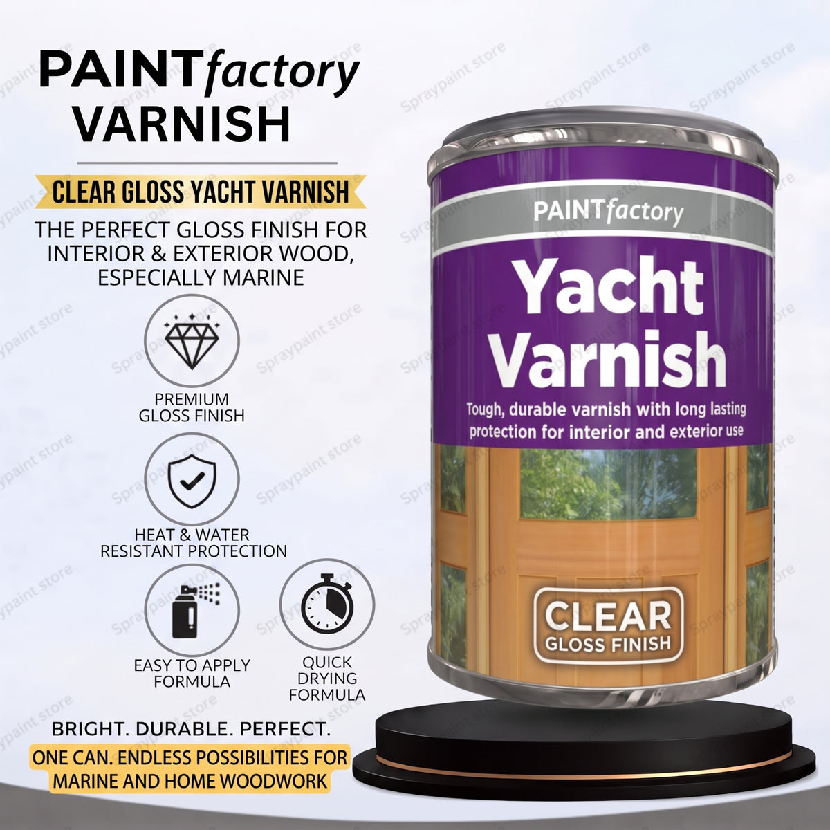 Tin Varnish Yacht 300ml