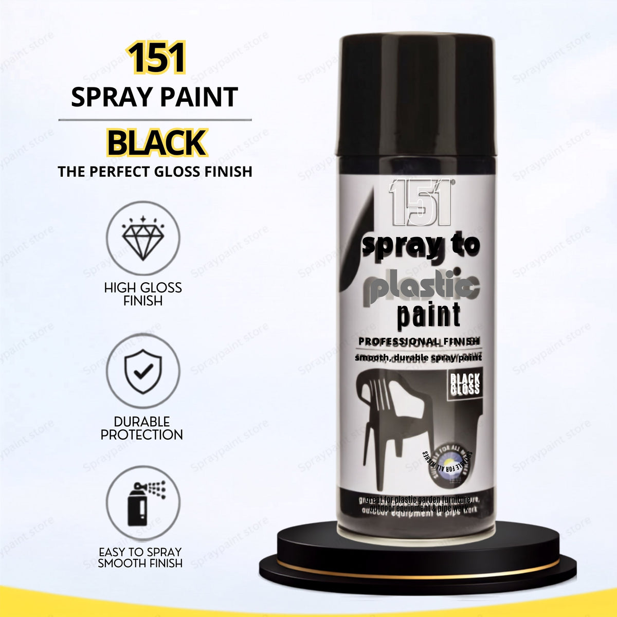 Plastic Black 400ml