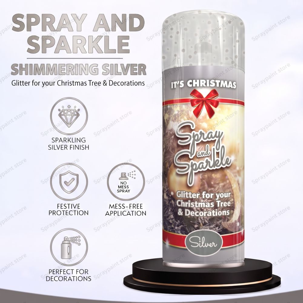 Glitter Xmas Silver 200ml