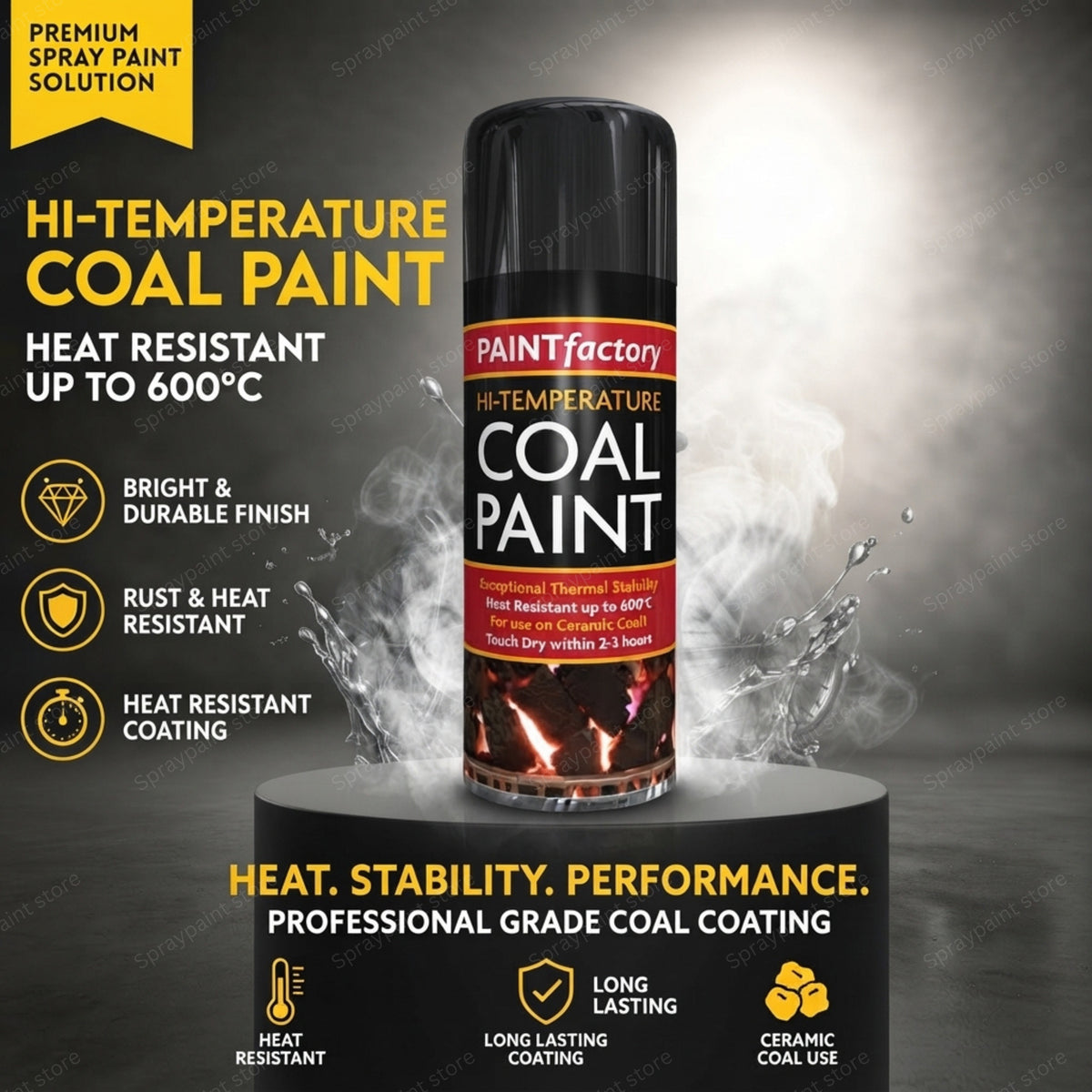 Hi-Temperature Coal Black 400ml