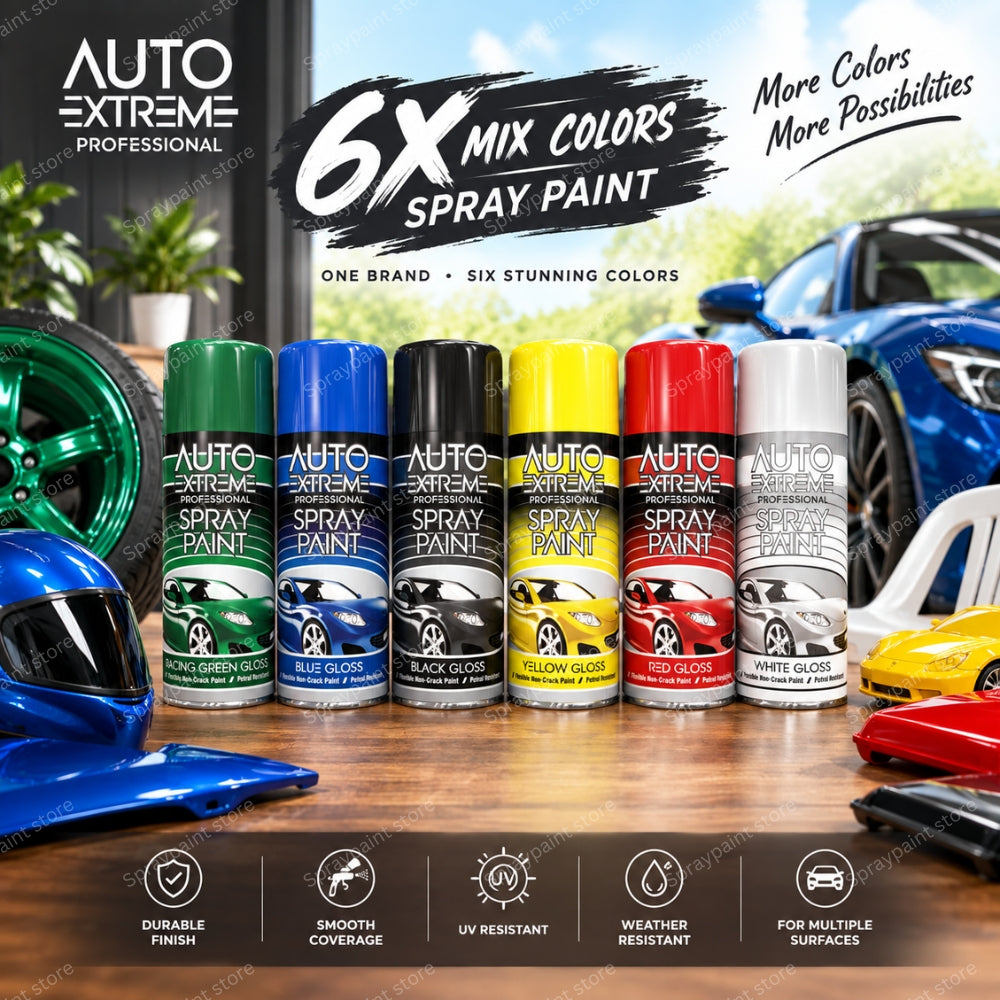 6x Auto Mix Cans 400ml - D14