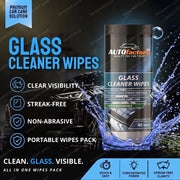 Glass cleaning wipes - 40pk