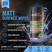 interior matt cleaning wipes - 40pk