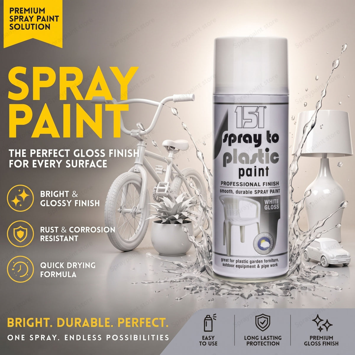 Plastic White 400ml