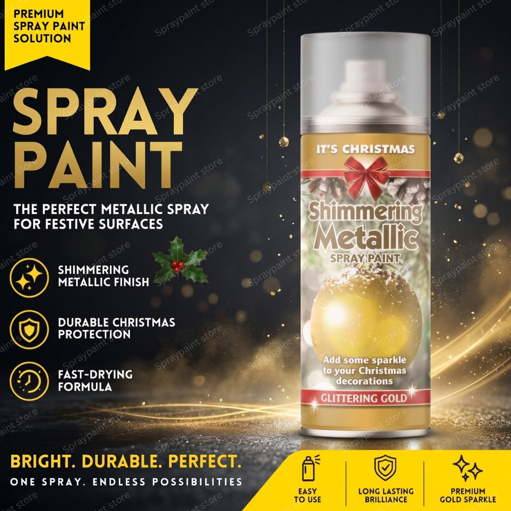 Glitter Spray Paint for Decorative Projects & Crafts
