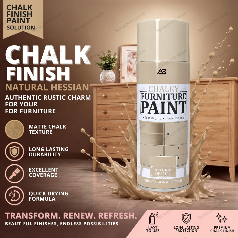 Chalk Finish Natural Hessian 400ml