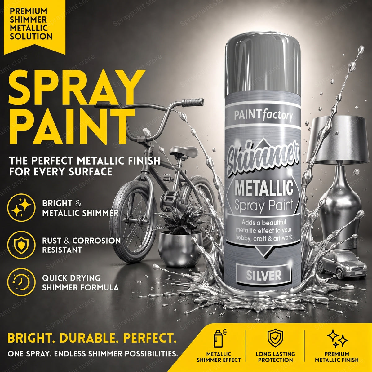 Metallic Silver 200ml