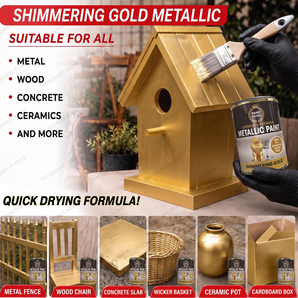 Tin Metallic Gold 300ml