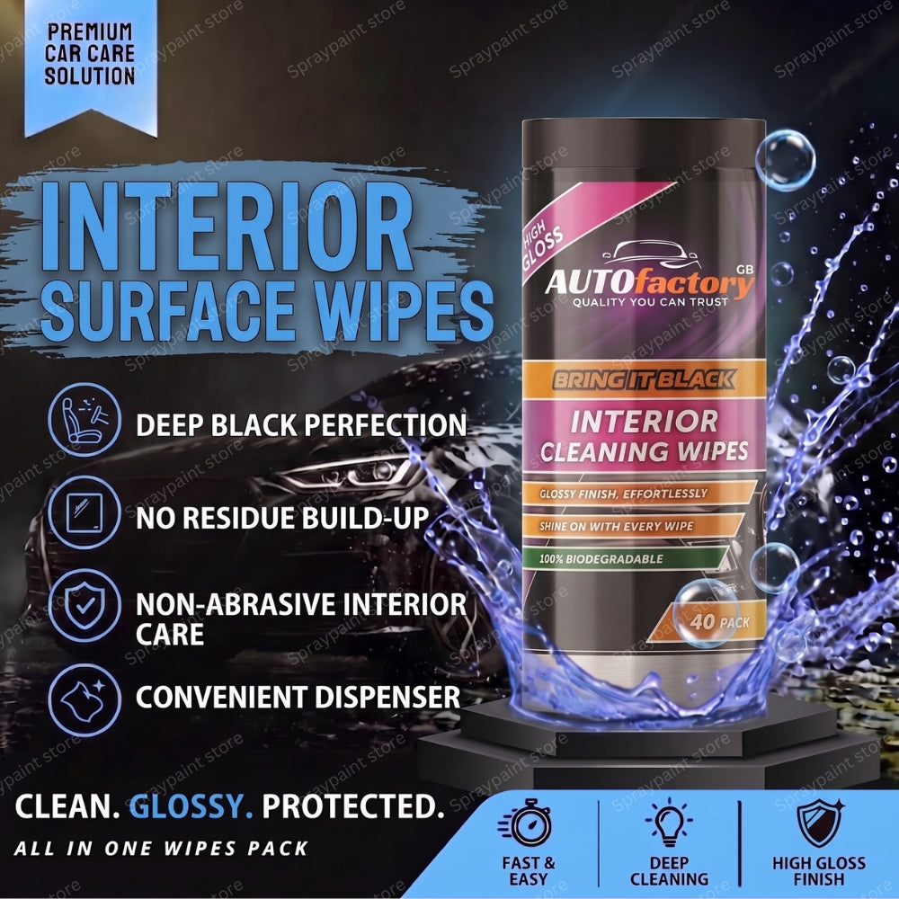 Interior Gloss cleaning wipes - 40pk