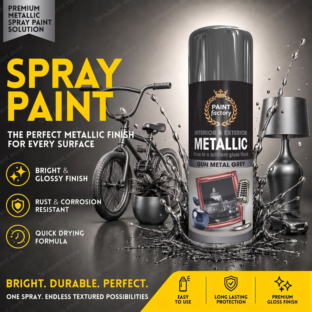 Metallic Gun Metal Grey 400ml