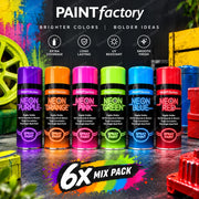 6x Neon Mix 200ml - D4