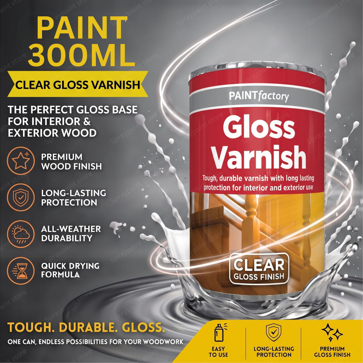 Tin Varnish Gloss 300ml