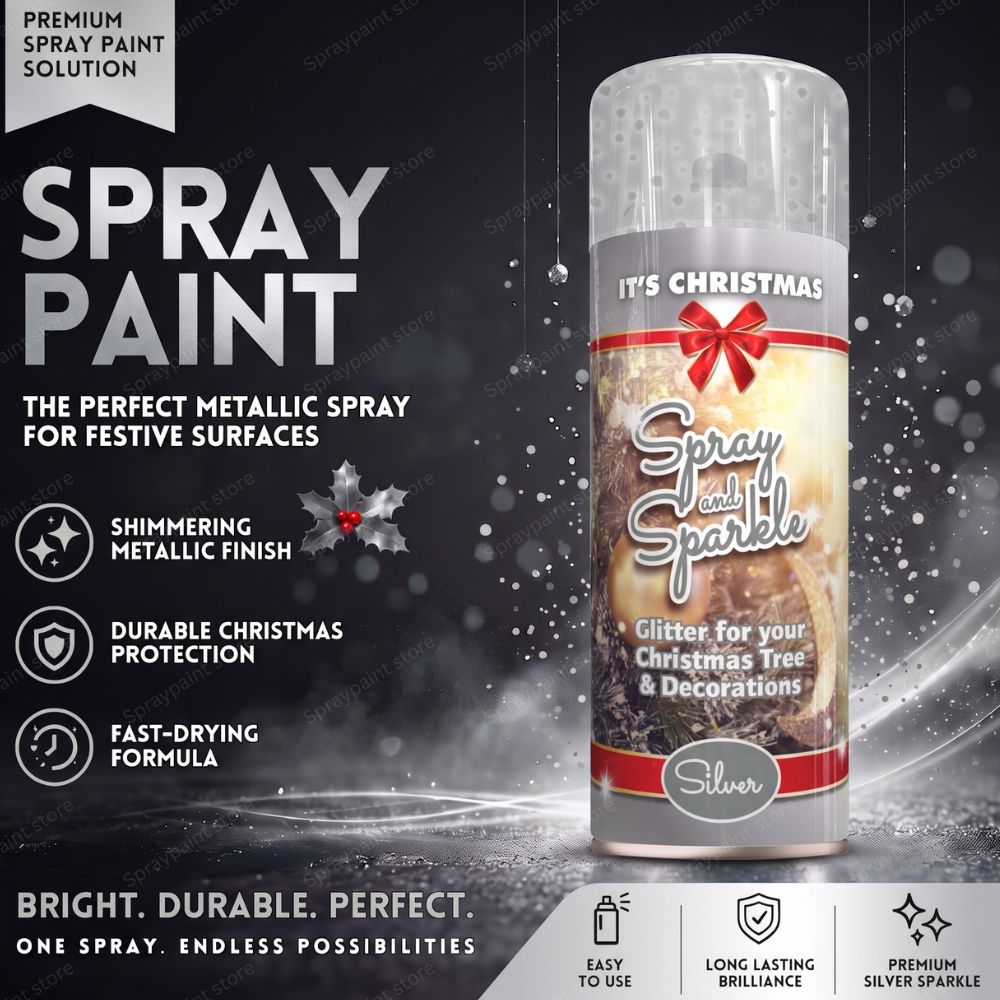 Glitter Xmas Silver 200ml