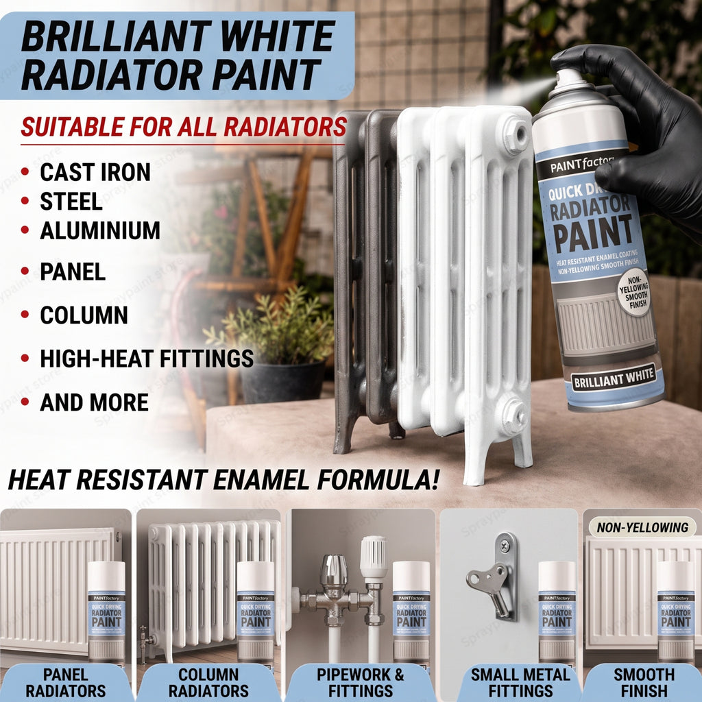 Spray Paint for Radiators & Heat-Resistant Surfaces