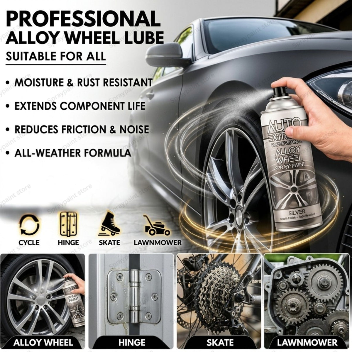 Alloy Wheel Silver 400ml