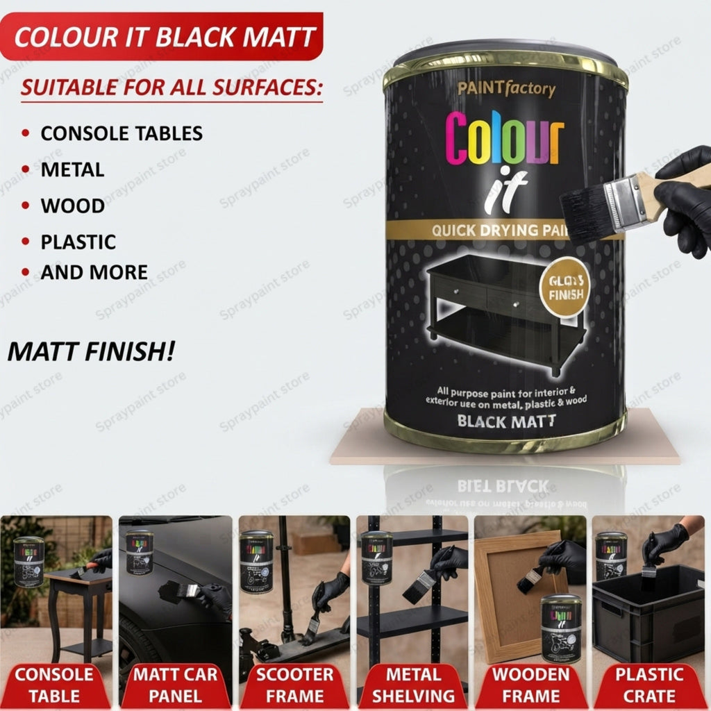 Tin Black Matt 300ml