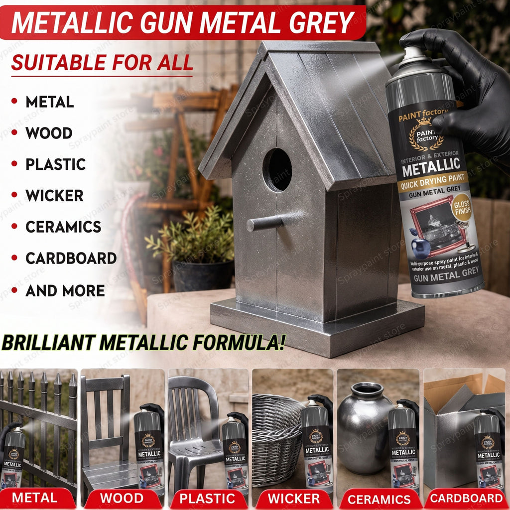 Metallic Gun Metal Grey 400ml