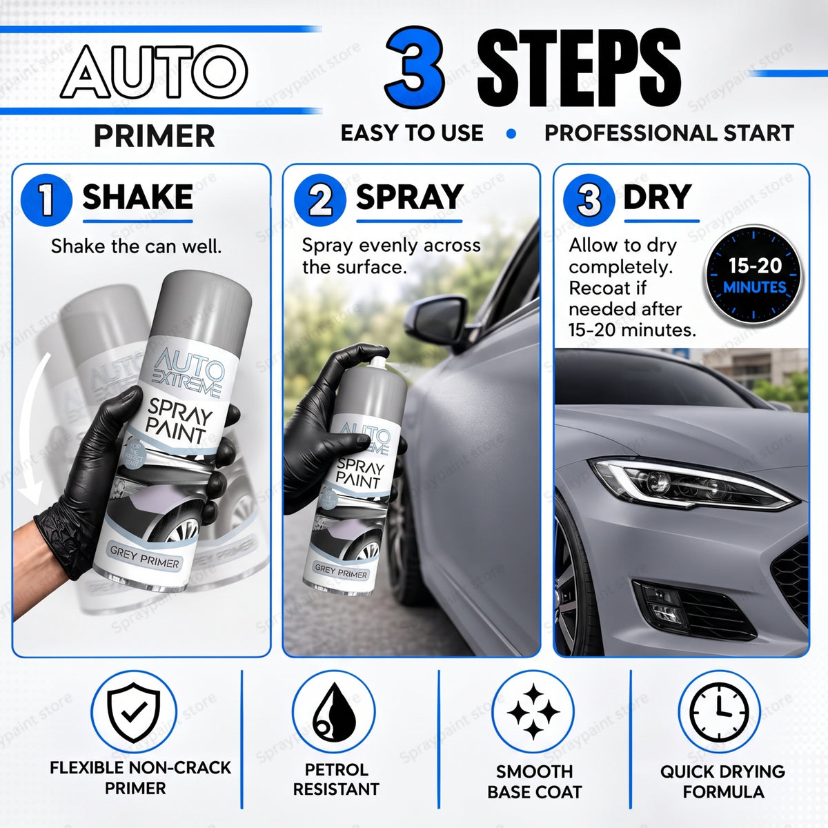 Auto Grey Primer 250ml
