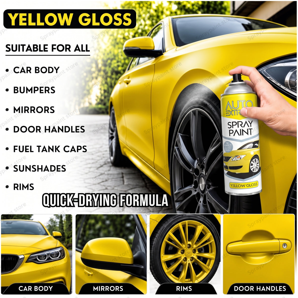Auto Yellow Gloss 250ml