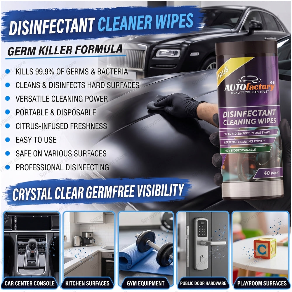 Disinfectant cleaning wipes - 40pk