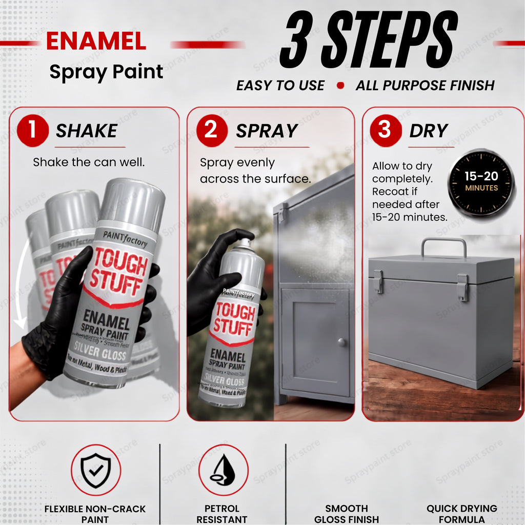 Enamel Silver Gloss 400ml