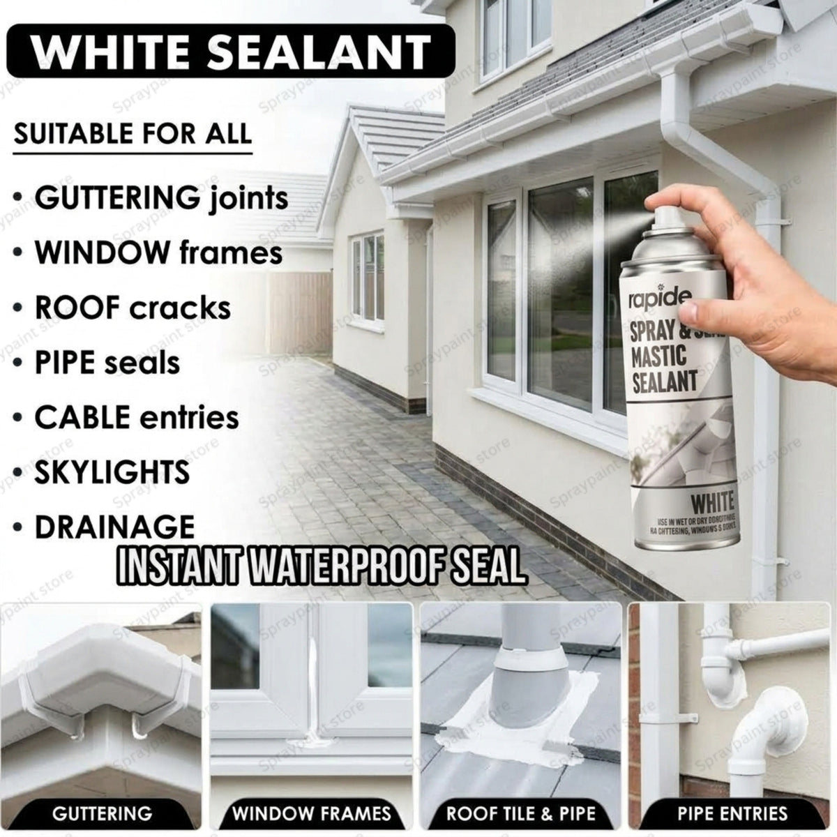 Spray Seal White 400ml