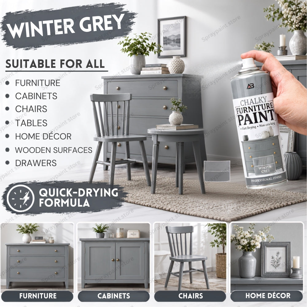 Chalk Finish Winter Grey 400ml