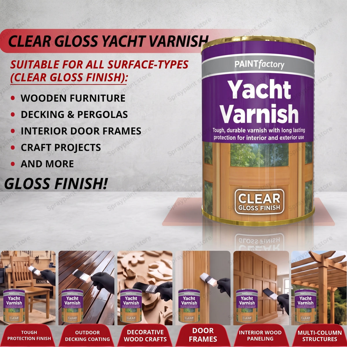 Tin Varnish Yacht 300ml
