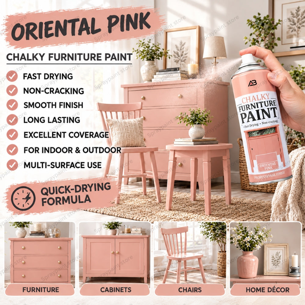 Chalk Finish Oriental Pink 400ml