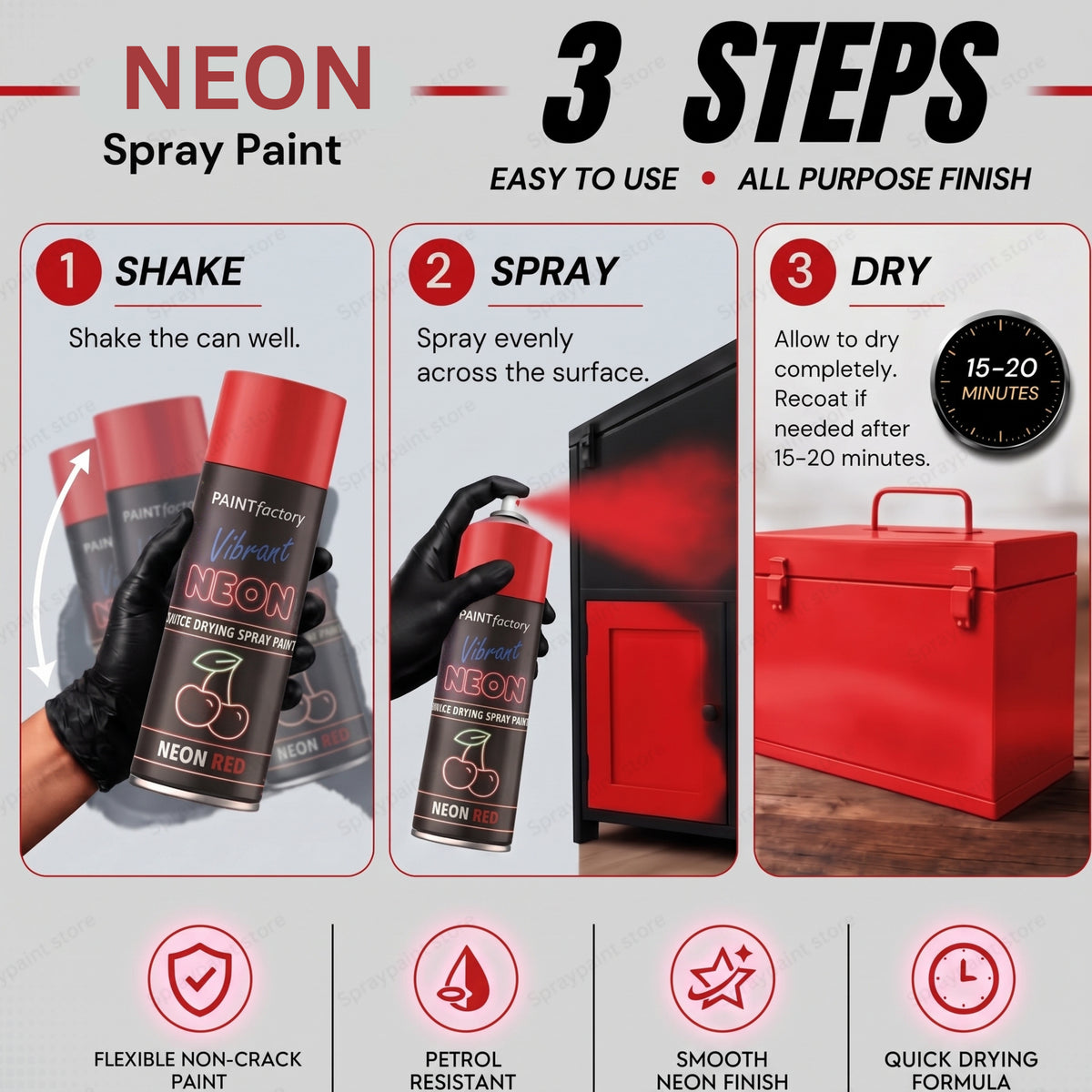 Neon Red 200ml