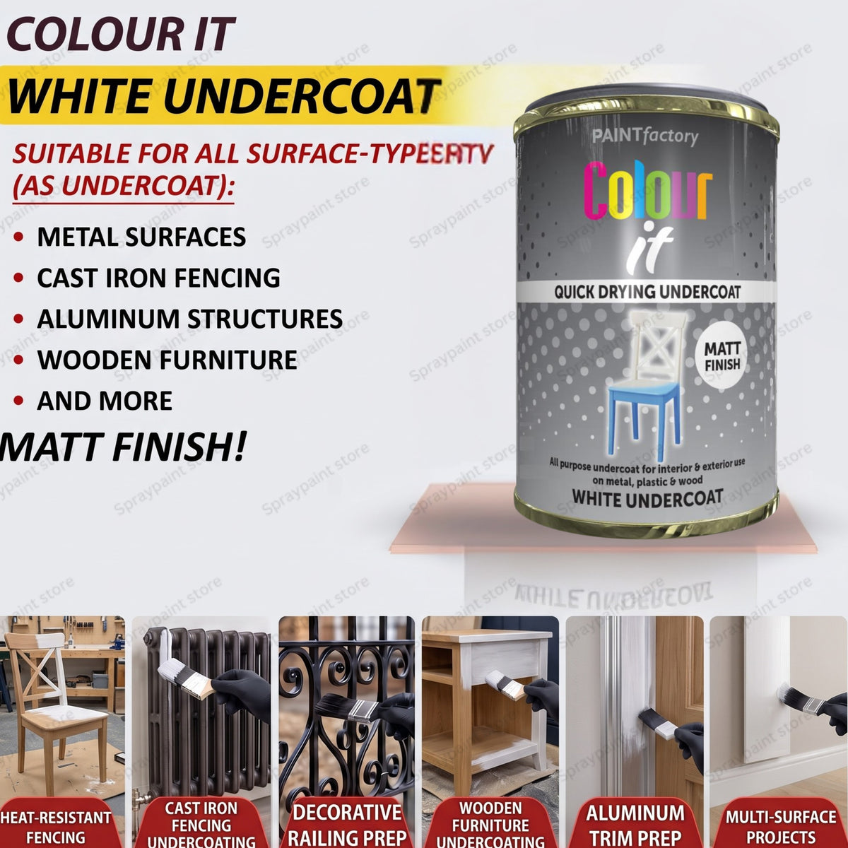 Tin White Undercoat 300ml