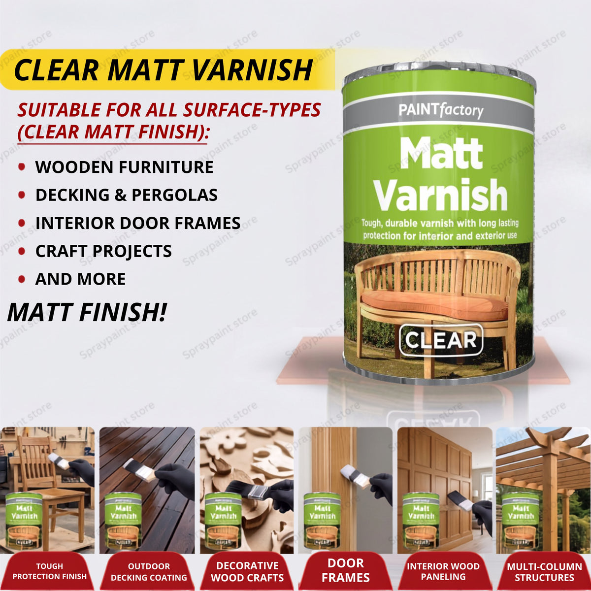 Tin Varnish Matt 300ml