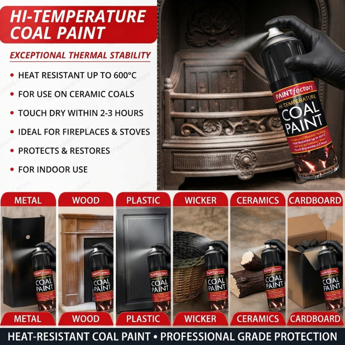Hi-Temperature Coal Black 400ml