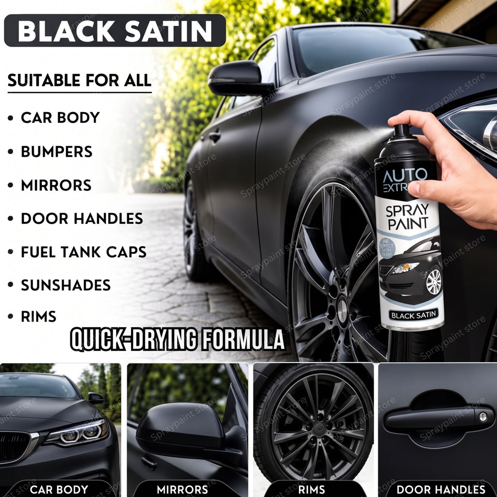 Auto Black Satin 250ml