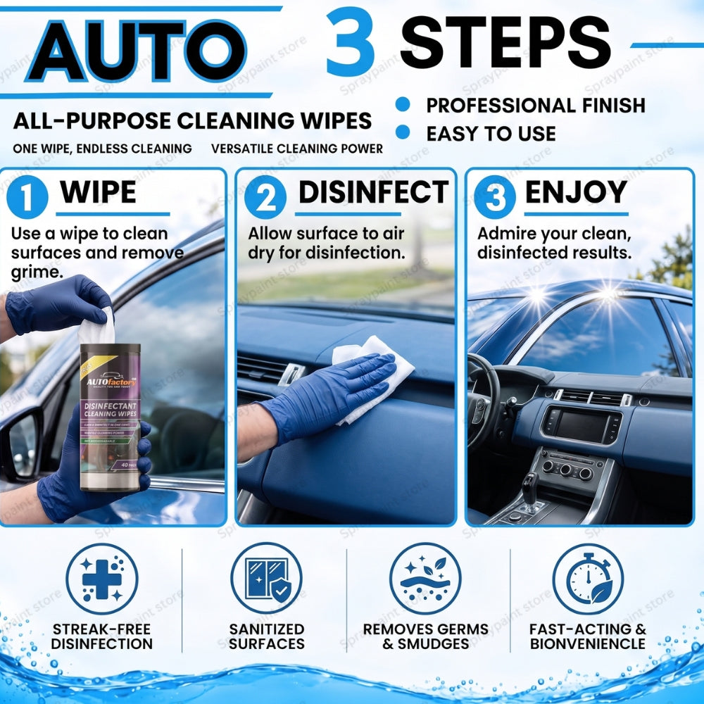 Disinfectant cleaning wipes - 40pk