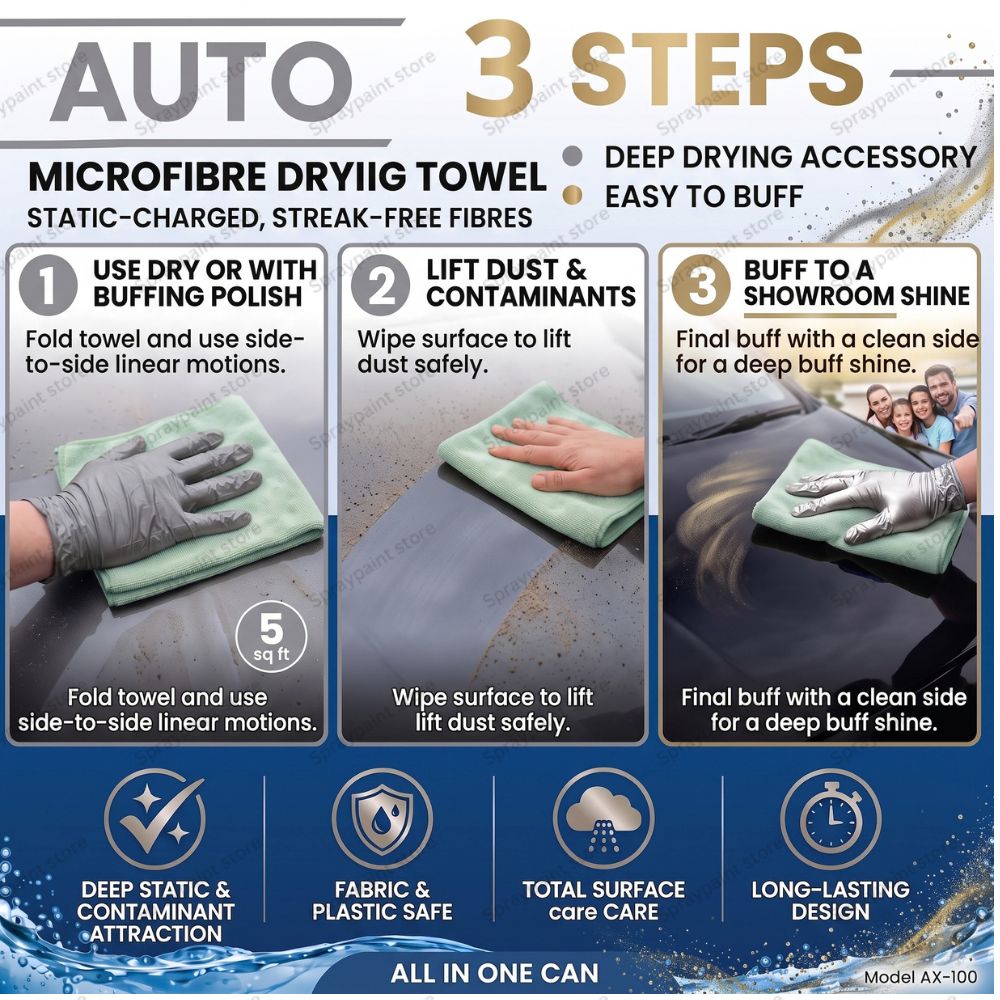 .Microfibre Drying Cloth 5sq Foot