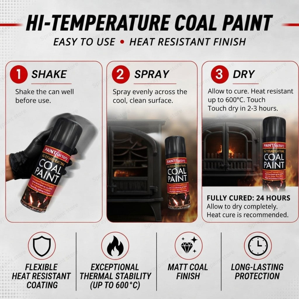 Hi-Temperature Coal Black 400ml