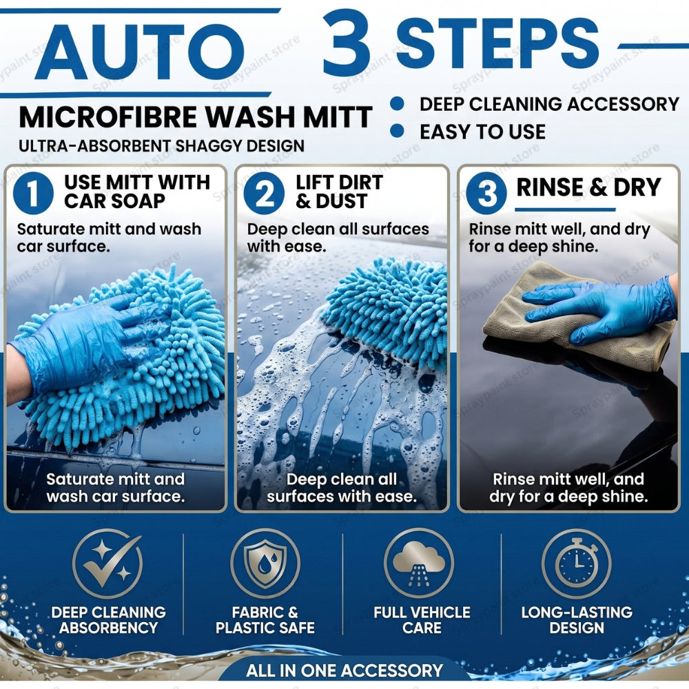 .Microfibre Car Wash Mitt