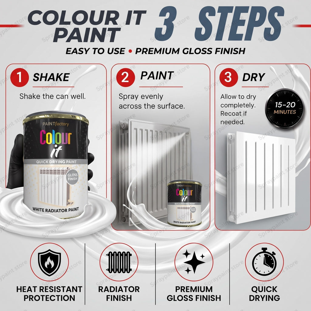 Tin White Radiator 300ml