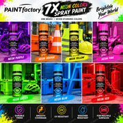 7x Neon Mix 200ml - D3