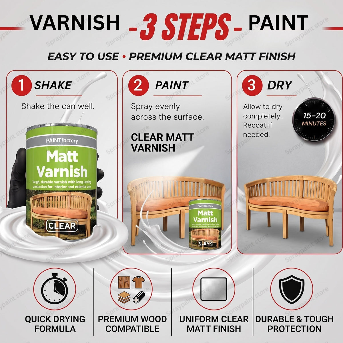 Tin Varnish Matt 300ml