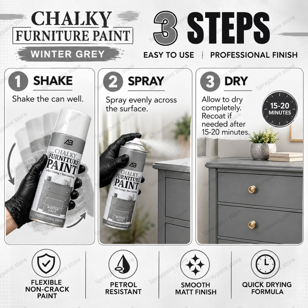 Chalk Finish Winter Grey 400ml